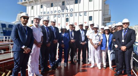 A Sustainable Response to the Water Crisis in Small Islands and Archipelagos, with High-Quality Water, Comes from the Sea and Flies the Italian Flag. Fondazione UniVerde, SOS Terra ETS and Fondazione Marevivo Promote the Official Visit to the Marine Mobile Desalination Plant Developed by Marnavi.